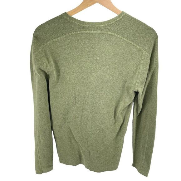 Banana Republic Mens Pullover Sweater Long Sleeve 100% Cotton Green Size Small - Picture 2 of 6